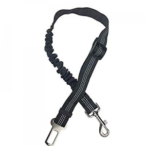 ADOGGYGO Dog Seat Belt Retractable Dog Car Seatbelt Harness Pet Reflective Elastic Safety Seat Bel..