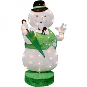 ProductWorks 36" Rudolph LED Rotating Sam The Snowman Yard Art now 5.0% off 
