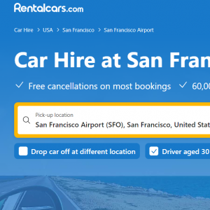 Rentalcars.com - 旧金山机场附近租车，300+租车品牌一键比价