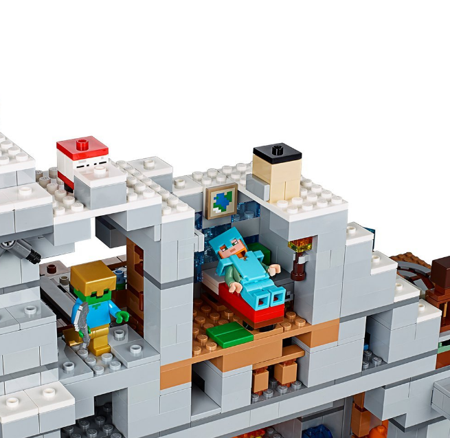 Lego Minecraft The Mountain Cave Building Kit 2863 Piece Amazon 199 99 Was 269 95 Extrabux