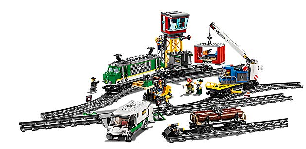 lego 60198 city cargo train rc and tracks building set